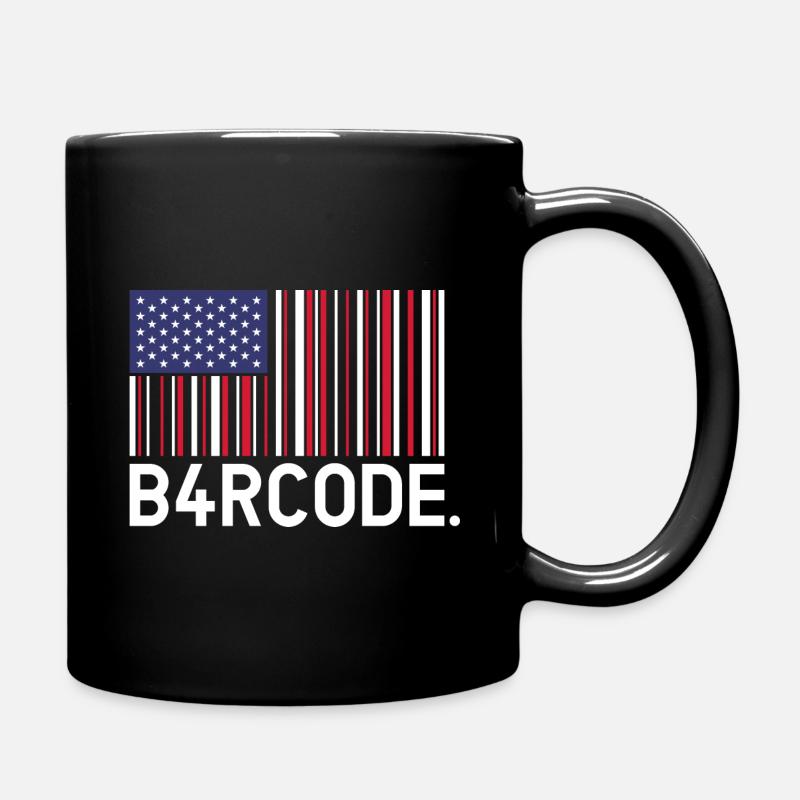 B4RCODE. United States - Full Colour Mug - black