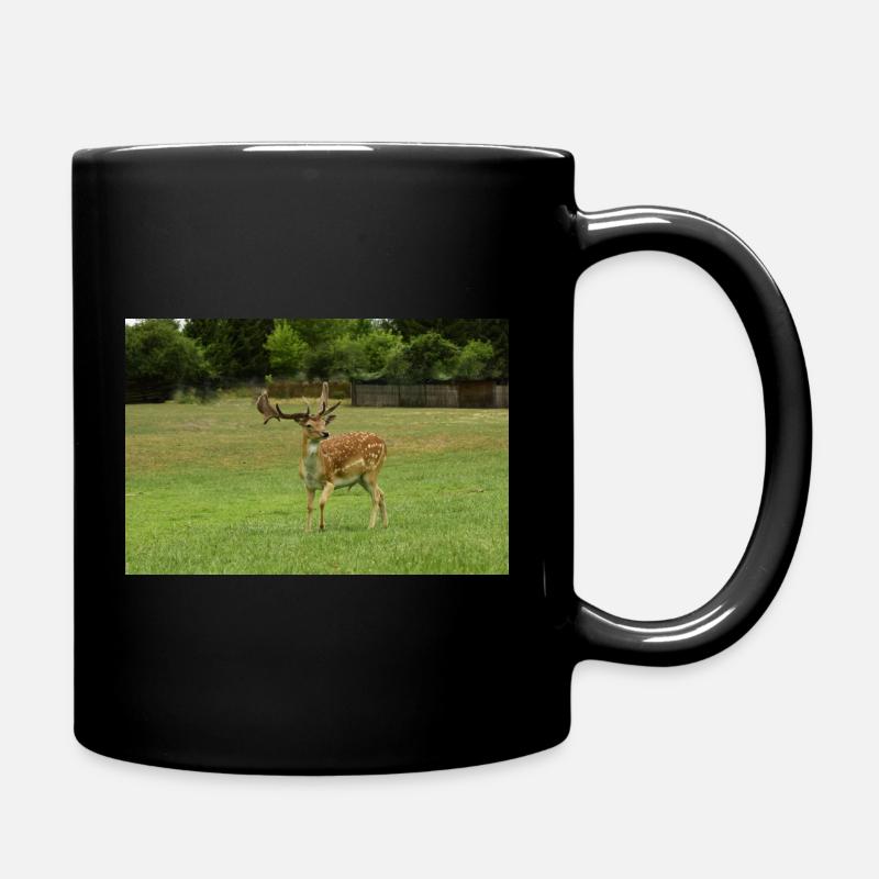 Fallow deer - Full Colour Mug - black