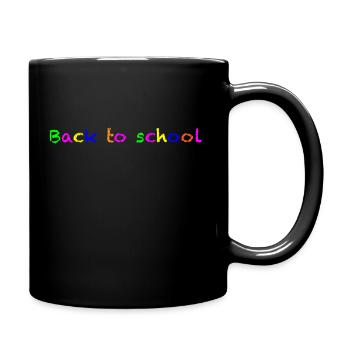 Back to school Rainbow - Tasse einfarbig - Schwarz - Rechts