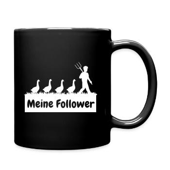 My Followers Goose Geese Farmer Farmer White - Full Colour Mug - black - Right
