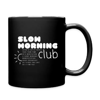 Slow Morning Club - Full Colour Mug - black - Right