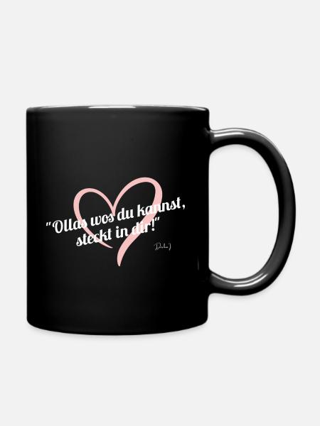 Ollas rosa - Tasse einfarbig - Schwarz