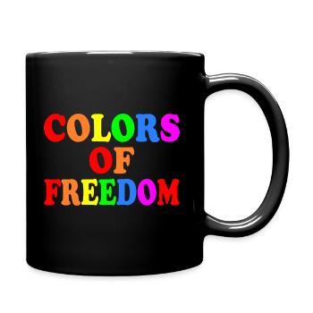 Colors of freedom - Full Colour Mug - black - Right