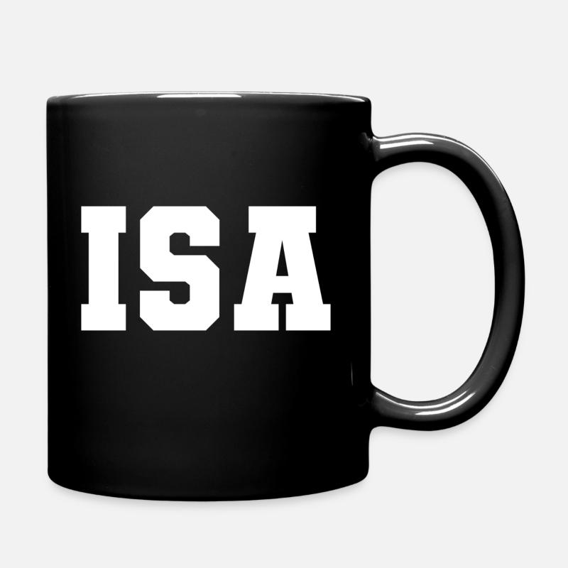 Name - Isa - Full Colour Mug - black