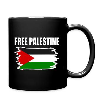 Free palestine - Full Colour Mug - black - Right