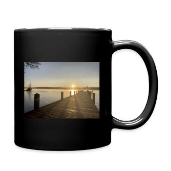 Wenn ich den See seh brauch ich kein Meer mehr - Tasse einfarbig - Schwarz - Rechts