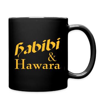 Habibi und Hawara - Tasse einfarbig - Schwarz - Rechts