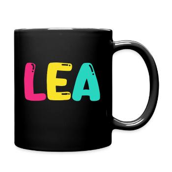 Name - Leah - Full Colour Mug - black - Right