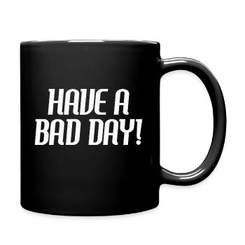 Turn that Frown Upside Down Embracing the Bad Days - Full Colour Mug - black - Right