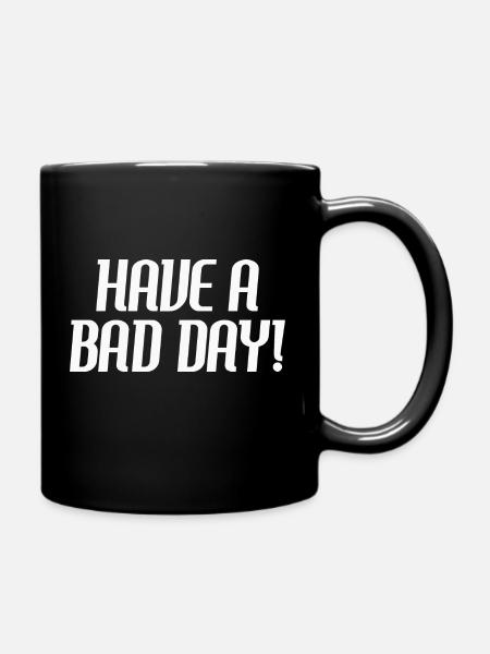 Turn that Frown Upside Down Embracing the Bad Days - Full Colour Mug - black