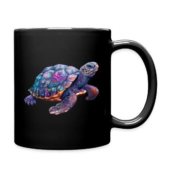 Turtle - Full Colour Mug - black - Right