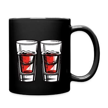 Verre à tequila - Mug uni - noir - Droite