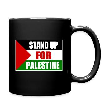 stand up for palestine - Tasse einfarbig - Schwarz - Rechts