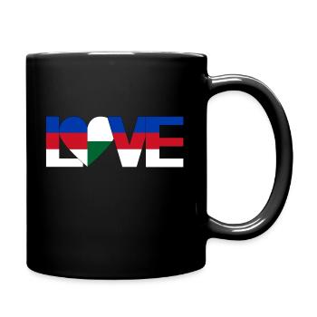 amour Les Sorabes Les Saxons ont un cœur pour leur patrie - Mug uni - noir - Droite