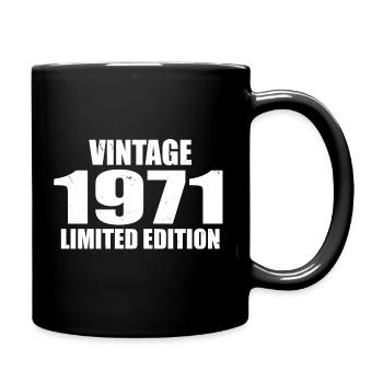 Vintage 1971 Birthday 1971 - Retro 1971 - Full Colour Mug - black - Right