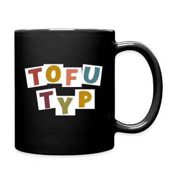 Tofu-Typ - Tasse einfarbig - Schwarz - Rechts