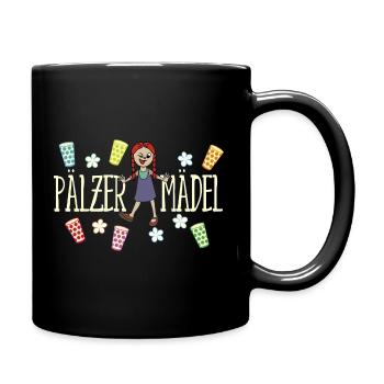 Pälzer Mädel 04 - Tasse einfarbig - Schwarz - Rechts