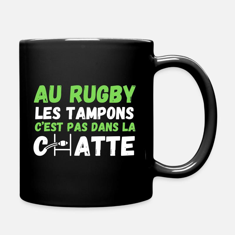 AU RUGBY LES TAMPONS ... - Mug uni - noir