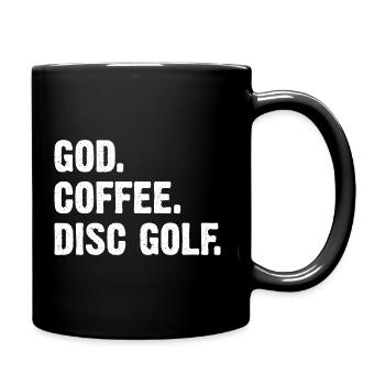 Disque golf God Coffee - Mug uni - noir - Droite