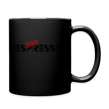 Espresso Junkie - Tasse einfarbig - Schwarz - Rechts
