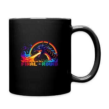 Drachen retro gaming - Tasse einfarbig - Schwarz - Rechts