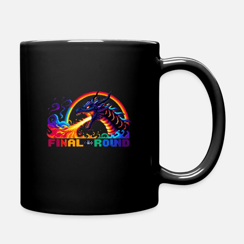 Drachen retro gaming - Tasse einfarbig - Schwarz