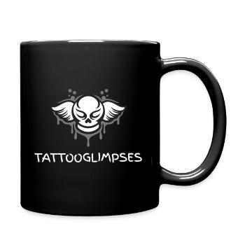 TattooGlimpses - Tasse einfarbig - Schwarz - Rechts