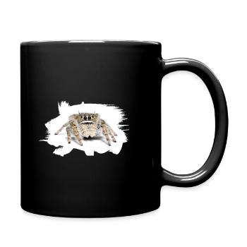 Phidippus texanus jumping spider, spring spinne. - Mug uni - noir - Droite