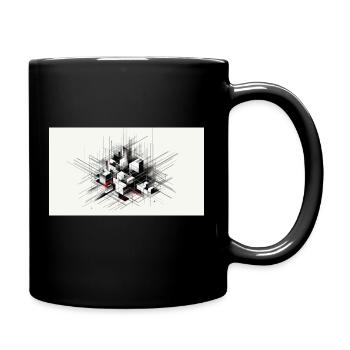 Abstract art - Full Colour Mug - black - Right