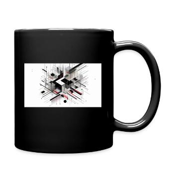 Abstract art - Full Colour Mug - black - Right