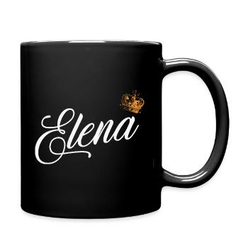 Elena Name for Women Kids Toddlers - Elena Custom - Full Colour Mug - black - Right