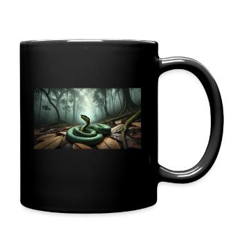 Bothrops bilineatus - Mug uni - noir - Droite