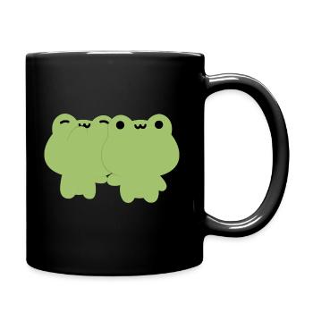 Frog Couple - Full Colour Mug - black - Right