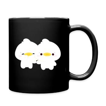 Couple de canards - Mug uni - noir - Droite