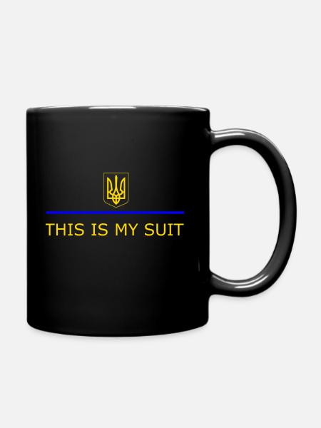 MEIN ANZUG - Tasse einfarbig - Schwarz