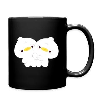 Couple de canards - Mug uni - noir - Droite