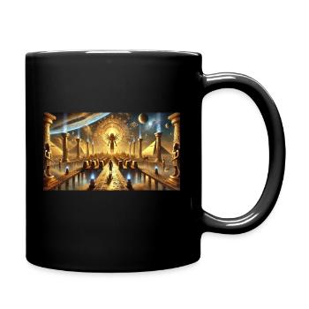 144. Magische Dimension der Annunaki - Tasse einfarbig - Schwarz - Rechts