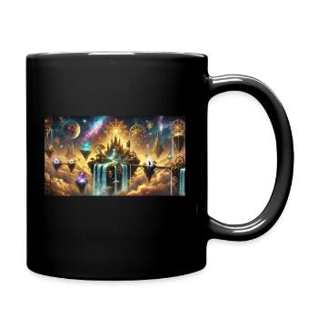 Galaxy - Tasse einfarbig - Schwarz - Rechts