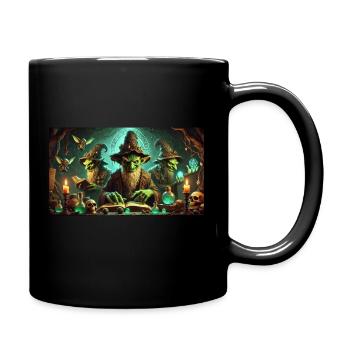 Goblin Magier - Tasse einfarbig - Schwarz - Rechts