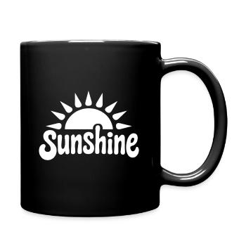 sunshine weiss - Tasse einfarbig - Schwarz - Rechts