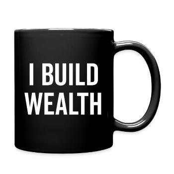 I Build Wealth - Full Colour Mug - black - Right