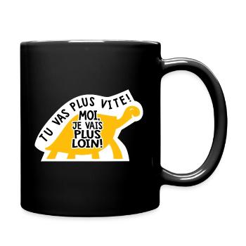 lustiger_Humor_Sarkasmus_Aufkleber_Campingwagen_Van_ - Tasse einfarbig - Schwarz - Rechts