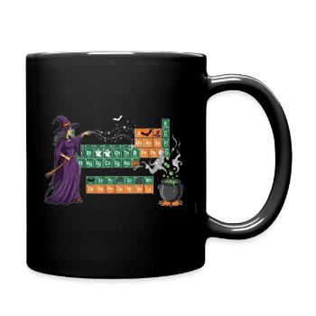 Tableau périodique sur le thème des sorcières et des potions enchanteresses - Mug uni - noir - Droite