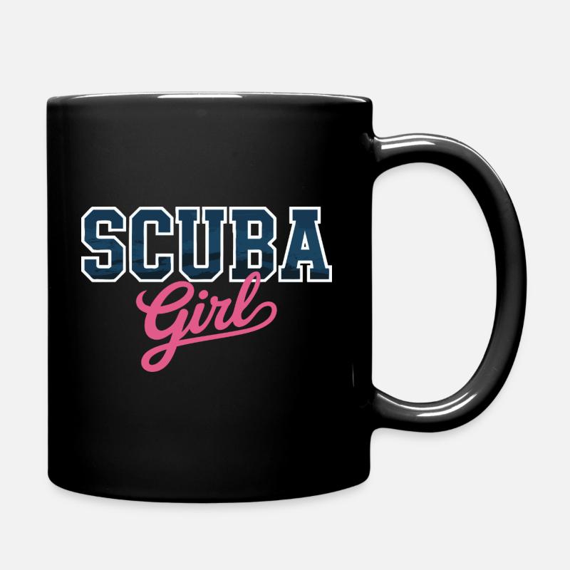 Scuba Girl Design - Tasse einfarbig - Schwarz