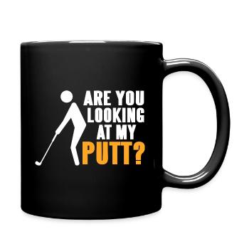 Drôle de bogey à chaque trou, putter jeté dans l'étang - Mug uni - noir - Droite