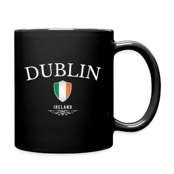 Ich liebe Dublin, Souvenir-Dublin - Tasse einfarbig - Schwarz - Rechts
