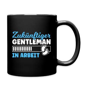 Expectant mom FUTURE GENTLEMAN IN THE MIND - Full Colour Mug - black - Right