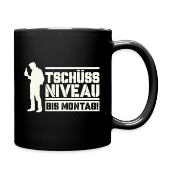 Bye bye niveau jusqu’à lundi - Mug uni - noir - Droite