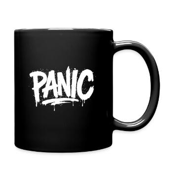 PANIC Expressive Grey Aesthetics with Risk Bothrin - Full Colour Mug - black - Right