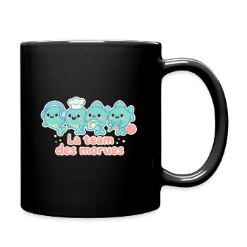 Das Team der nautischen Kabeljau-Maskottchen - Tasse einfarbig - Schwarz - Rechts